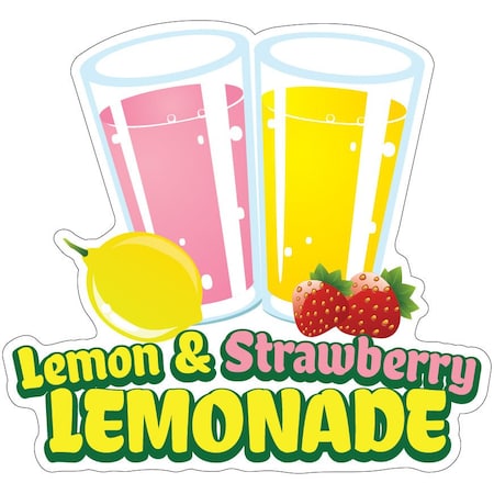 Lemon And Strawberry Lemonade Decal Concession Stand Food Truck Sticker